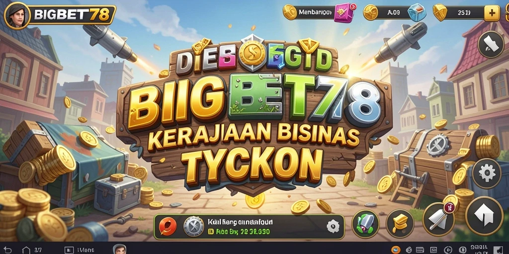 Screenshot utama BIGBET78 menampilkan pemain membangun bisnis Tycoon.