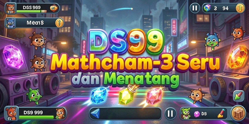 Tampilan gameplay DS99 yang seru dan penuh warna.
