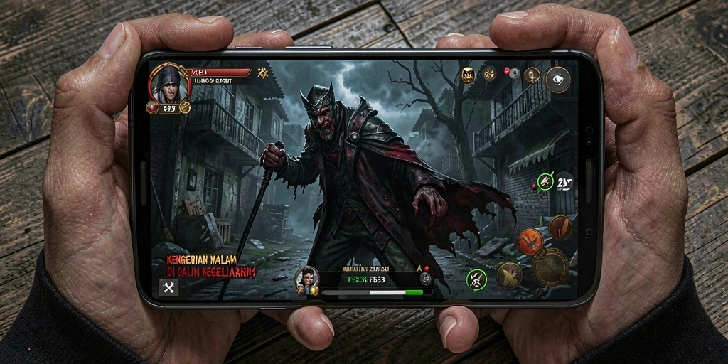 Tampilan gameplay FB333 yang menakutkan dan menegangkan.