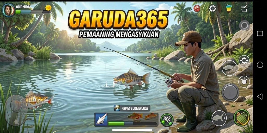 Tampilan screenshot utama GARUDA365 yang menampilkan gameplay Fishing yang seru.