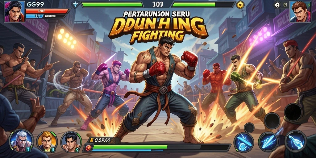 Gameplay seru dari GG99 di arena Fighting.