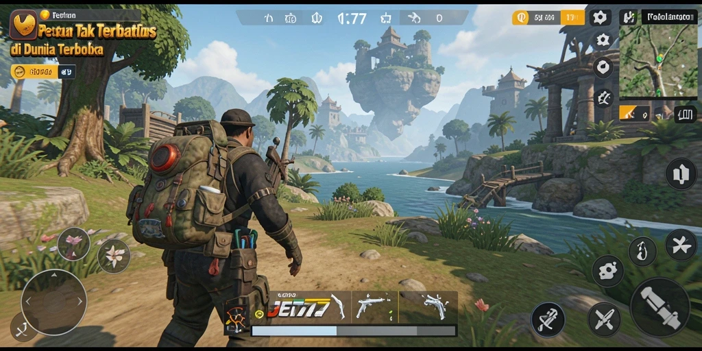 Tangkapan layar JET77 menampilkan gameplay seru dalam dunia terbuka.