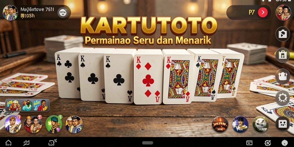Tampilan gameplay KARTUTOTO yang seru dan menantang.
