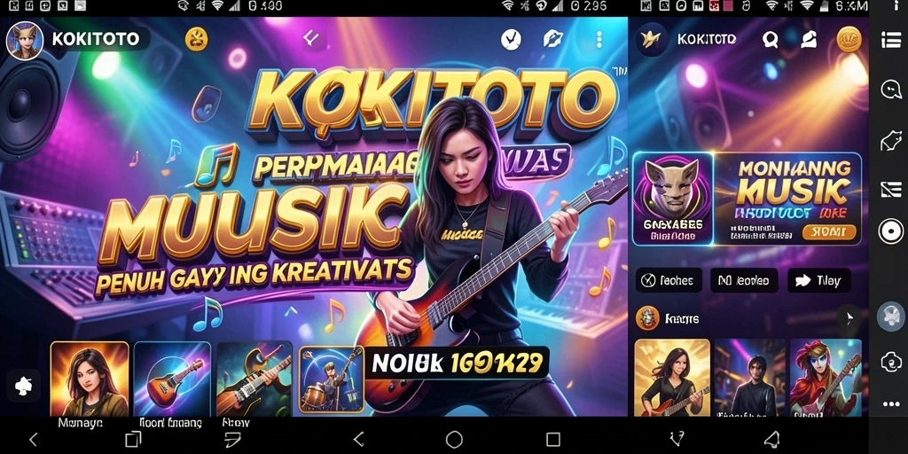 Tangkapan layar gameplay KOKITOTO yang menarik dan interaktif.