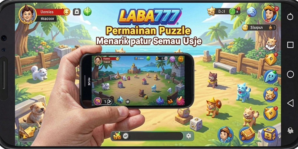 Tampilan gameplay yang menantang dari LABA777 Puzzle.