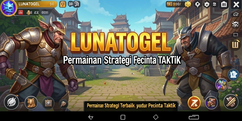 Tampilan gameplay LUNATOGEL yang seru dan penuh aksi strategi.