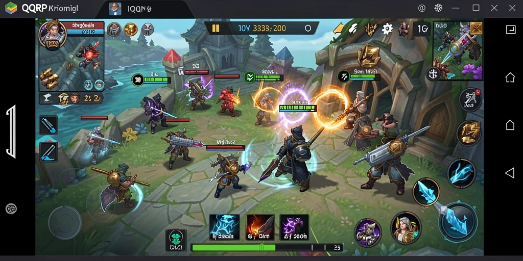 Tampilan gameplay menarik dalam QQRP, dengan aksi SLG yang seru.